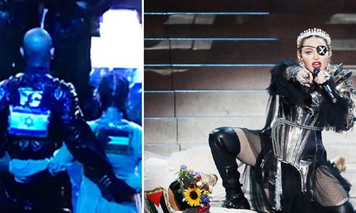 MADONNA'NIN EUROVISION KONSERİNDE FİLİSTİN BAYRAĞI