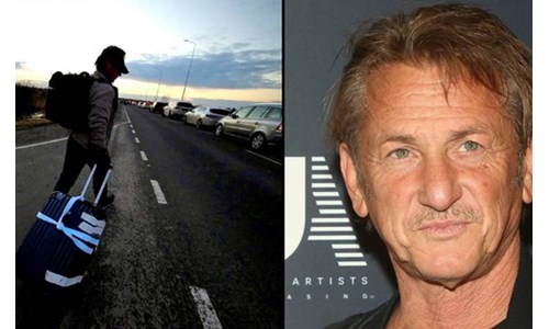 SEAN PENN, YÜRÜYEREK UKRAYNA'DAN AYRILDI!