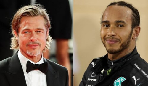 BRAD PITT İLE LEWIS HAMILTON 'FORMULA 1' PİSTİNDE