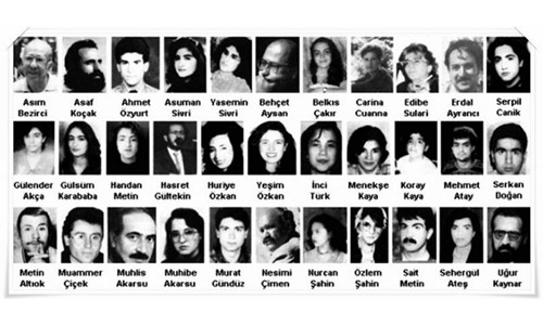 33 YIL ÖNCE SİVAS MADIMAK'TA YAKILAN 33 YAZAR, OZAN, DÜŞÜNÜR ANILIYOR