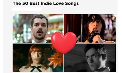 BÜTÜN ZAMANLARIN EN İYİ 50 INDIE AŞK ŞARKISI